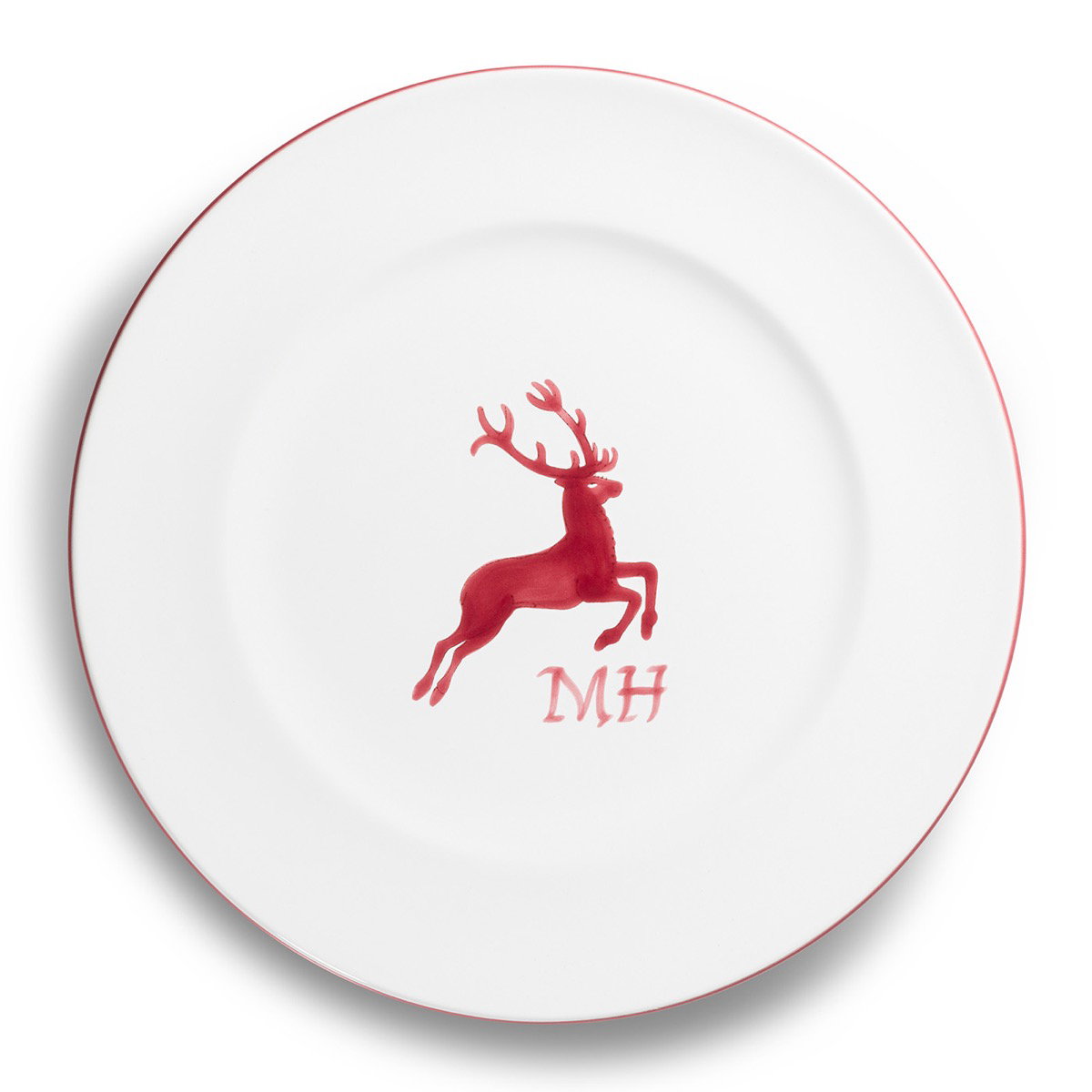 Dinner plate Gourmet with initials